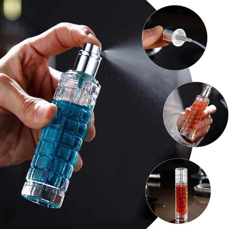 Perfume Fragrance Story - 2Pc Glass Spray Bottles Exquisite Refillable