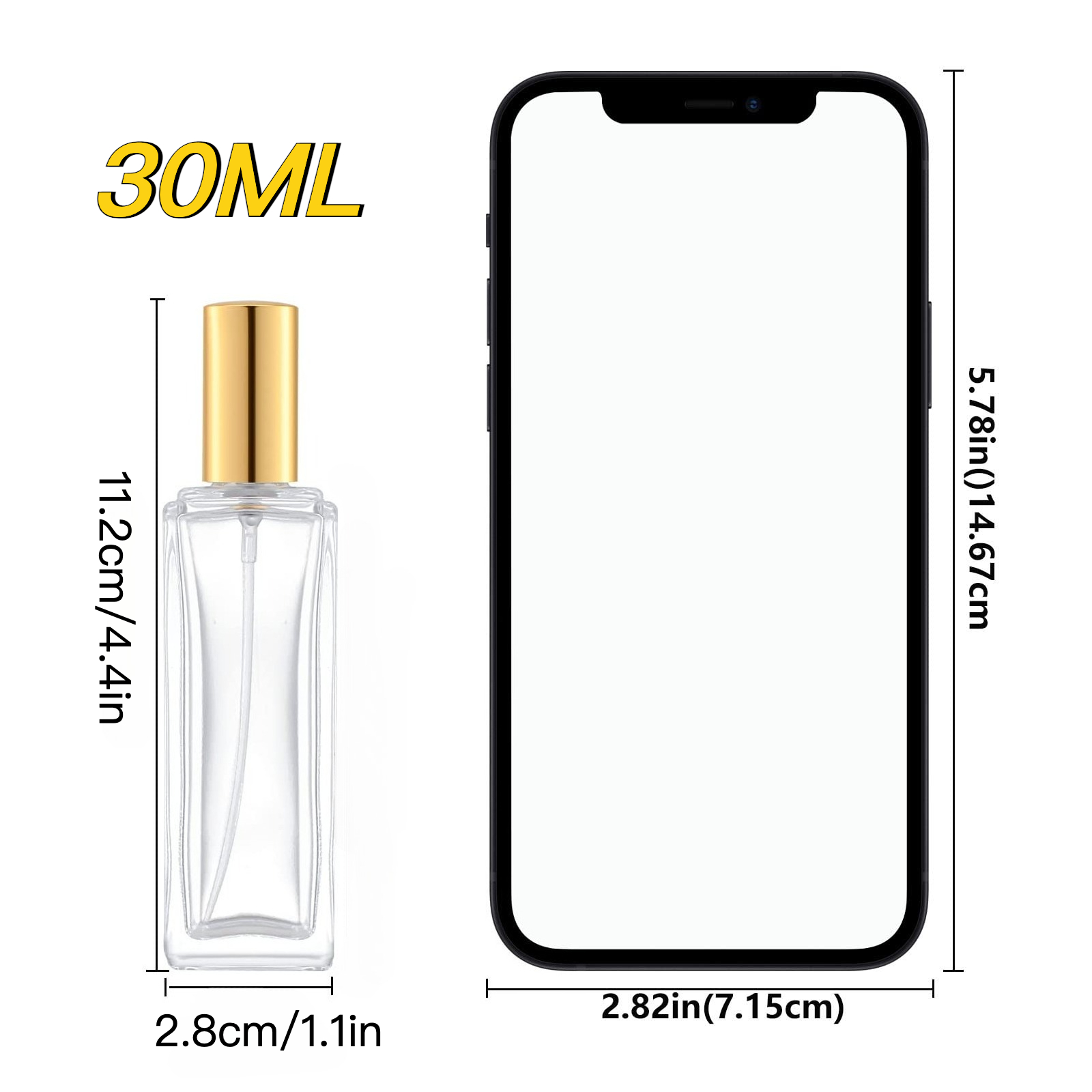 6pcs Glass Perfume Bottle 30ML - Perfume Fragrance Story 评论和价格
